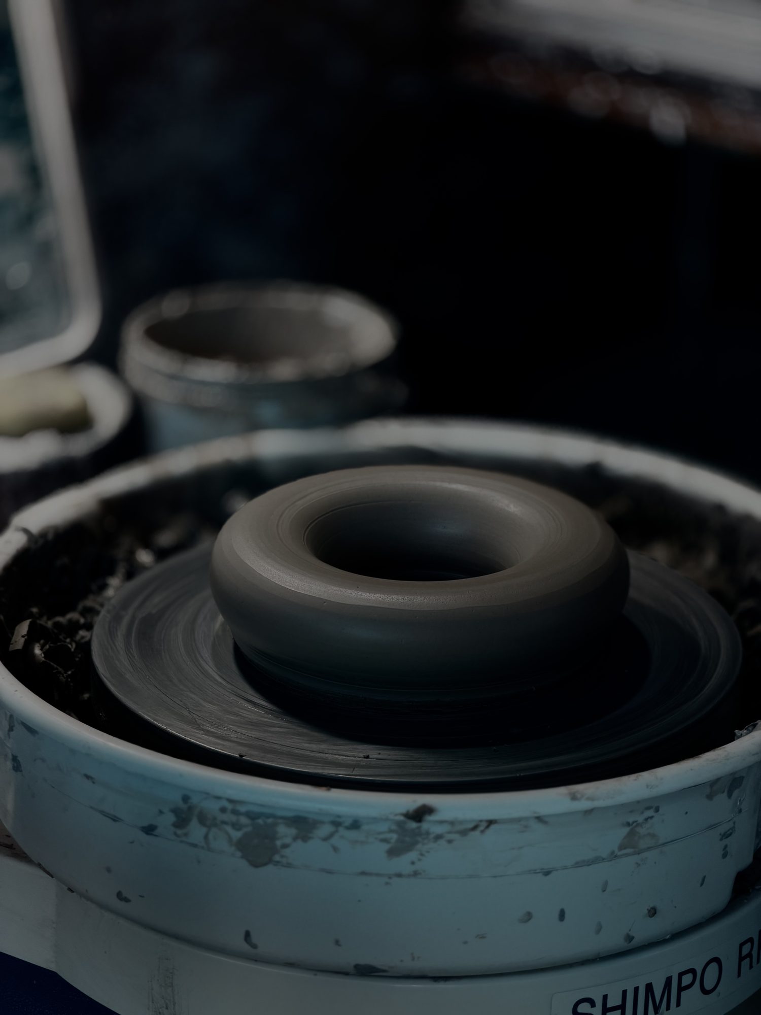 A form taking shape on the wheel